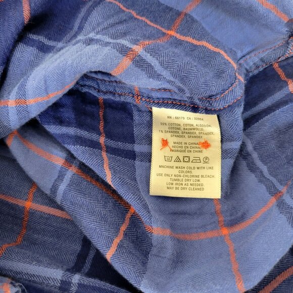 Holding Horses Blue Plaid Long High Low Shirt Tunic - Picture 4 of 4